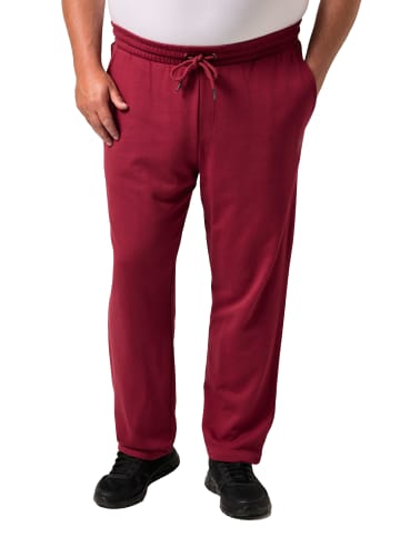 Men Plus Lange Sweathose in burgunderrot