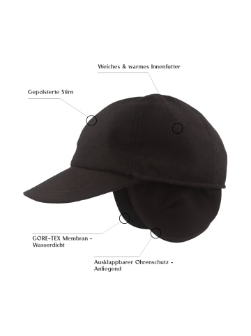 BREITER Baseball Cap in schwarz