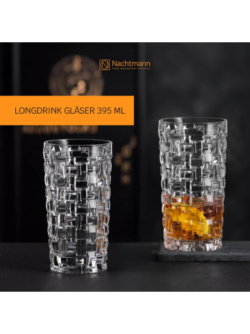 Nachtmann 4er Set Longdrinkgläser Bossa Nova 395 ml transparent in transparent