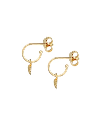 Elli Ohrringe 925 Sterling Silber Muschel in Gold