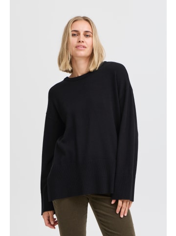 Pulz Strickpullover PZSTEFFI Relaxed fit in Black Beauty