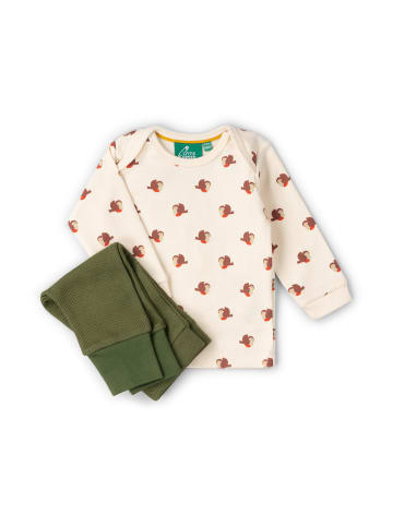 Little Green Radicals Bio T-Shirt und Jogger Set in Creme
