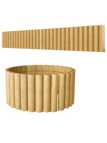 Outsunny Gartenzaun,176B x 30H cm,Naturholz