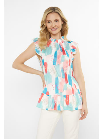 Usha Women Top in blue multicolor
