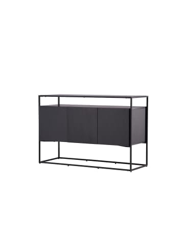 ebuy24 Sideboard Kingsport Schwarz 120 x 45 cm