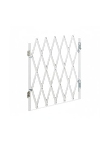 relaxdays Hundeabsperrgitter in Weiß - (B)96 x (H)48,5 cm