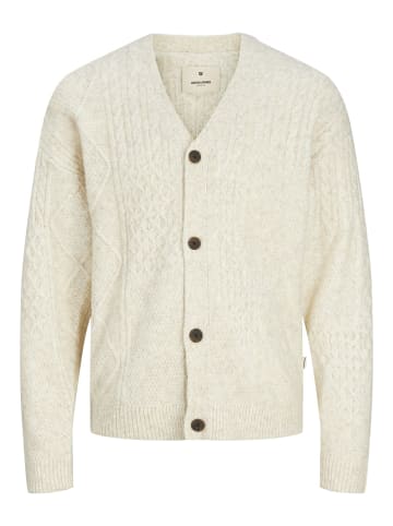 Jack & Jones Strickjacke in Oatmeal