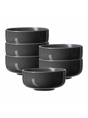 Ritzenhoff & Breker 6er Set Müslischalen Toledo ø 14,5 cm in dunkelgrau
