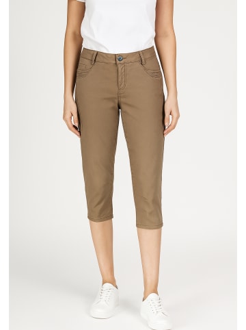 Sublevel 3/4 Capri Chino mit ausgefallenen Taschendetails in Braun