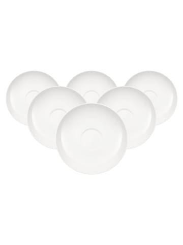 Villeroy & Boch 6er Set Kaffee-/Teeuntertassen Anmut ø 15 cm in weiß