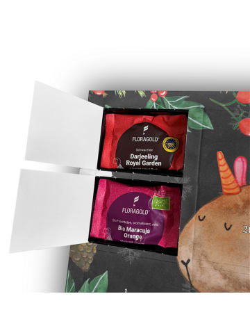 Mr. & Mrs. Panda Adventskalender Einhorn Meerschweinchen mit Spruch in Kreidetafel