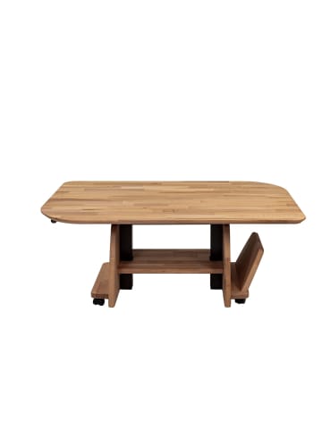 58 aufm Kessel COUCHTISCH Cecislava 105x65x50 höhenverstellbar Wildeiche