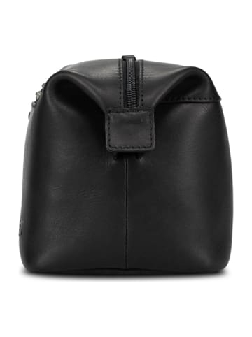 Jost Lund Kulturbeutel Leder 25 cm in schwarz