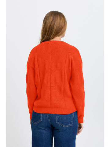 ICHI Strickpullover IHBOSTON Loose fit in Orange.com