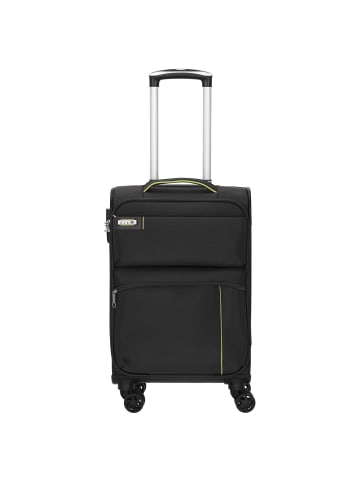 D&N Travel Line 6704 - 4-Rollen-Kabinentrolley S 55 cm in schwarz