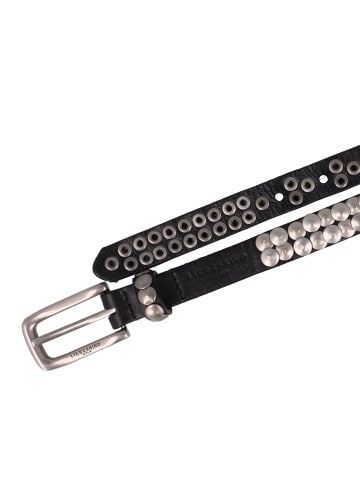 LIEBESKIND BERLIN Nietengürtel Leder in black