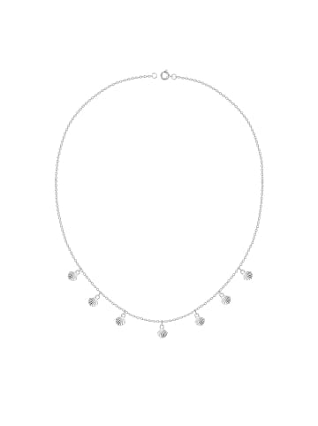 Alexander York Kette MUSCHELN in 925 Sterling Silber, 2-tlg. in silber
