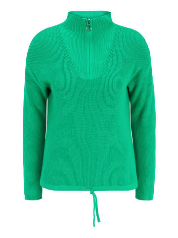 CARTOON Basic-Strickpullover mit Stehkragen in Bright Green