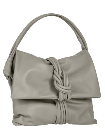 Samantha Look Handtasche echt Leder in grau