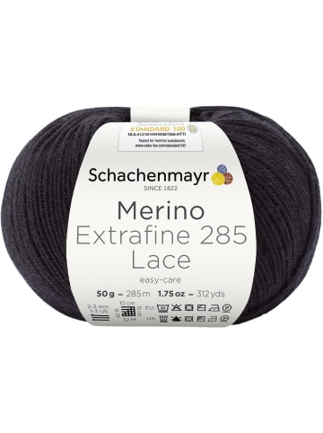 Schachenmayr since 1822 Handstrickgarne Merino Extrafine 285 Lace, 50g in Schwarz