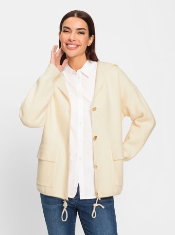 Heine Kapuzenstrickjacke in champagner