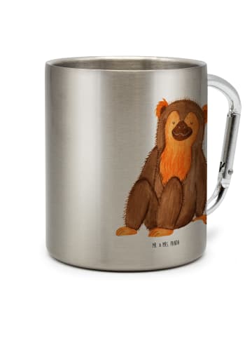 Mr. & Mrs. Panda Becher Affe ohne Spruch in Silber