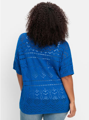 sheego Pullover in kobaltblau
