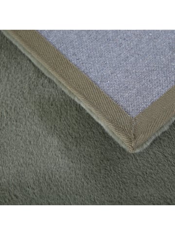 KADIMA DESIGN Teppich Kurzflor Waschbar Einfarbig NECKAR Strapazierfähig OEKO-TEX in Grün