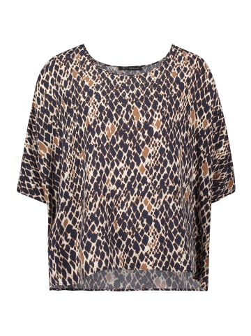 Betty Barclay Schlupfbluse mit Schmucksteinen in Dark Blue/Brown