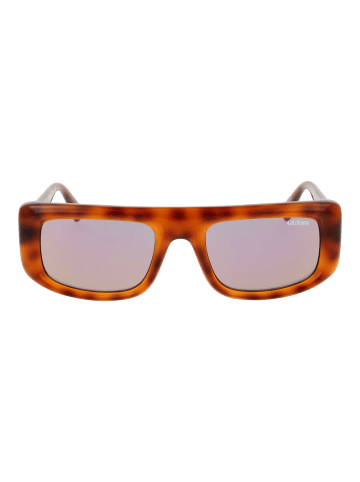 Guess Unisex Sonnenbrillen Rechteck Braun