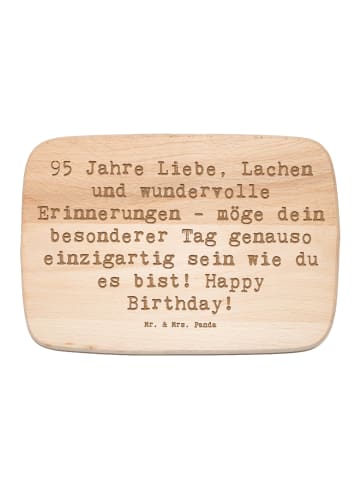 Mr. & Mrs. Panda holz schneidbrett Spruch 95. Geburtstag mit Spruch in Transparent
