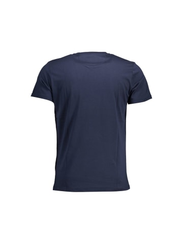 La Martina Blau Chic Rundhals Ausschnitt Baumwolle T-Shirt in