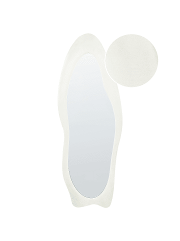 Beliani Wandspiegel REIGNY in Weiß - (W) 57 x (H) 160 x (L) 4 cm