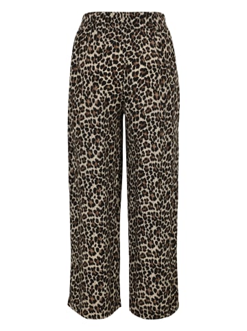 Zero  Palazzohose mit Leoprint 26 Inch in NatureBlack