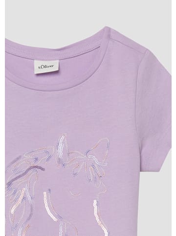 s.Oliver T-Shirt in 4615_lavendel