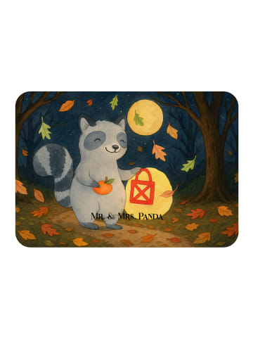 Mr. & Mrs. Panda Magnet Waschbär Laterne Design ohne Spruch in Weiß