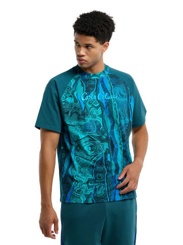 Carlo Colucci T-Shirt Eschfaller in Türkis