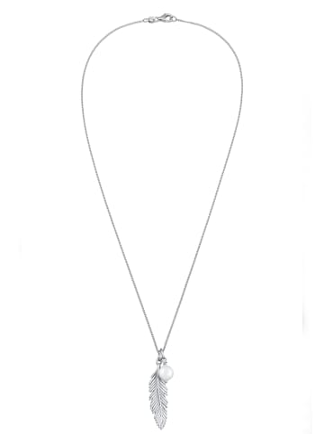 Elli Halskette 925 Sterling Silber Feder in Silber