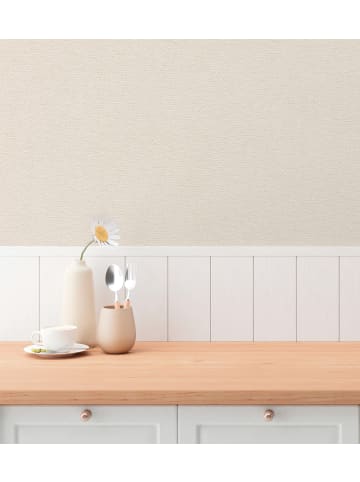 A.S. Création Tapete Nordic Plain in Sandbeige