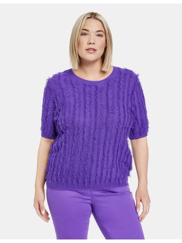 SAMOON Strick, Shirt, Top, Body in Purple Plum