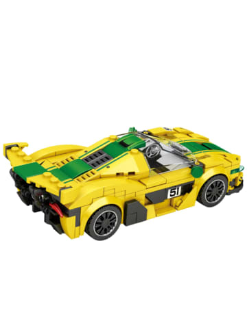 COFI 1453 Reobrix 677 Rennwagen 1:24 Klemmbaustein Auto 368 Teile ab 14 in Gelb Grün