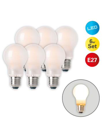 näve E27 6er-Set LED Leuchtmittel 8W in weiß - EEK F