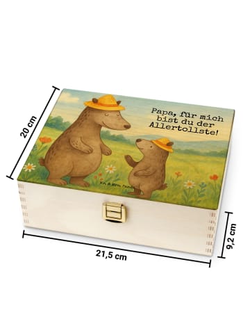 Mr. & Mrs. Panda Teebox Bären mit Hut Design mit Spruch in Weiß