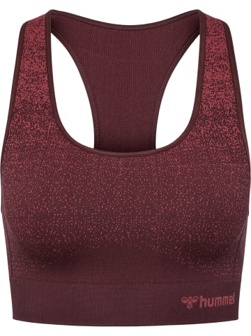 Hummel Hummel Top Hmlmt Yoga Damen Atmungsaktiv Feuchtigkeitsabsorbierenden Nahtlosen in BITTER CHOCOLATE/MINERAL RED