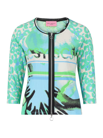 Betty Barclay Shirtjacke mit Rippenstruktur in Green/Blue