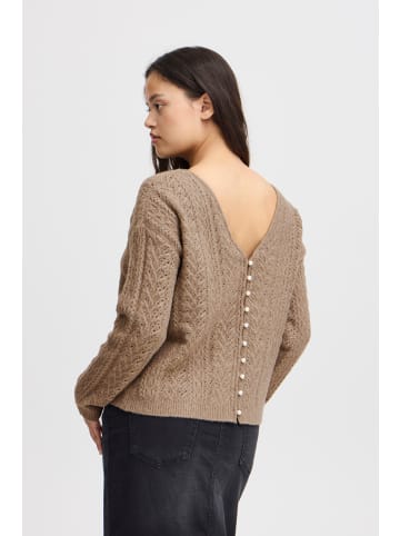 ICHI Strickpullover IHLIYANNA Regular fit in Fungi