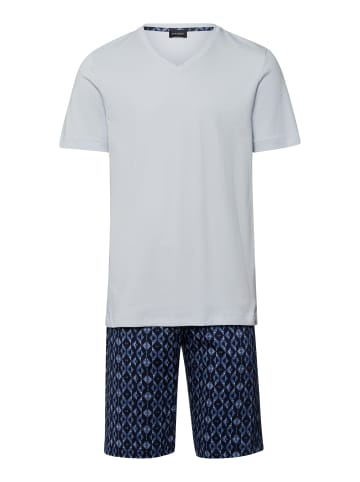 Hanro Shorty Night & Day in blue diamonds