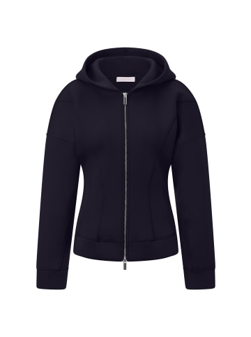 Rich & Royal Tapered Hoodie Jacket in Midnight Blue