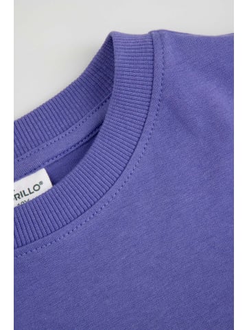 Coccodrillo Baumwoll-T-Shirt mit kurzen Ärmeln in violett