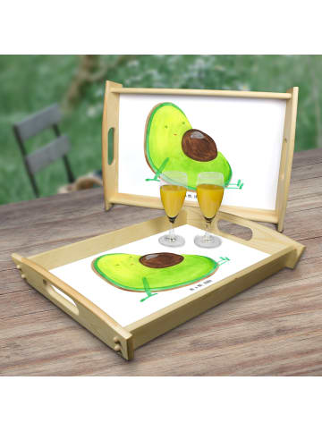 Mr. & Mrs. Panda Sofatablett Avocado Schwangerschaft ohne Spruch in Weiß